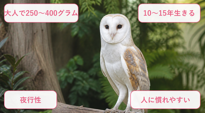 メンフクロウの特徴